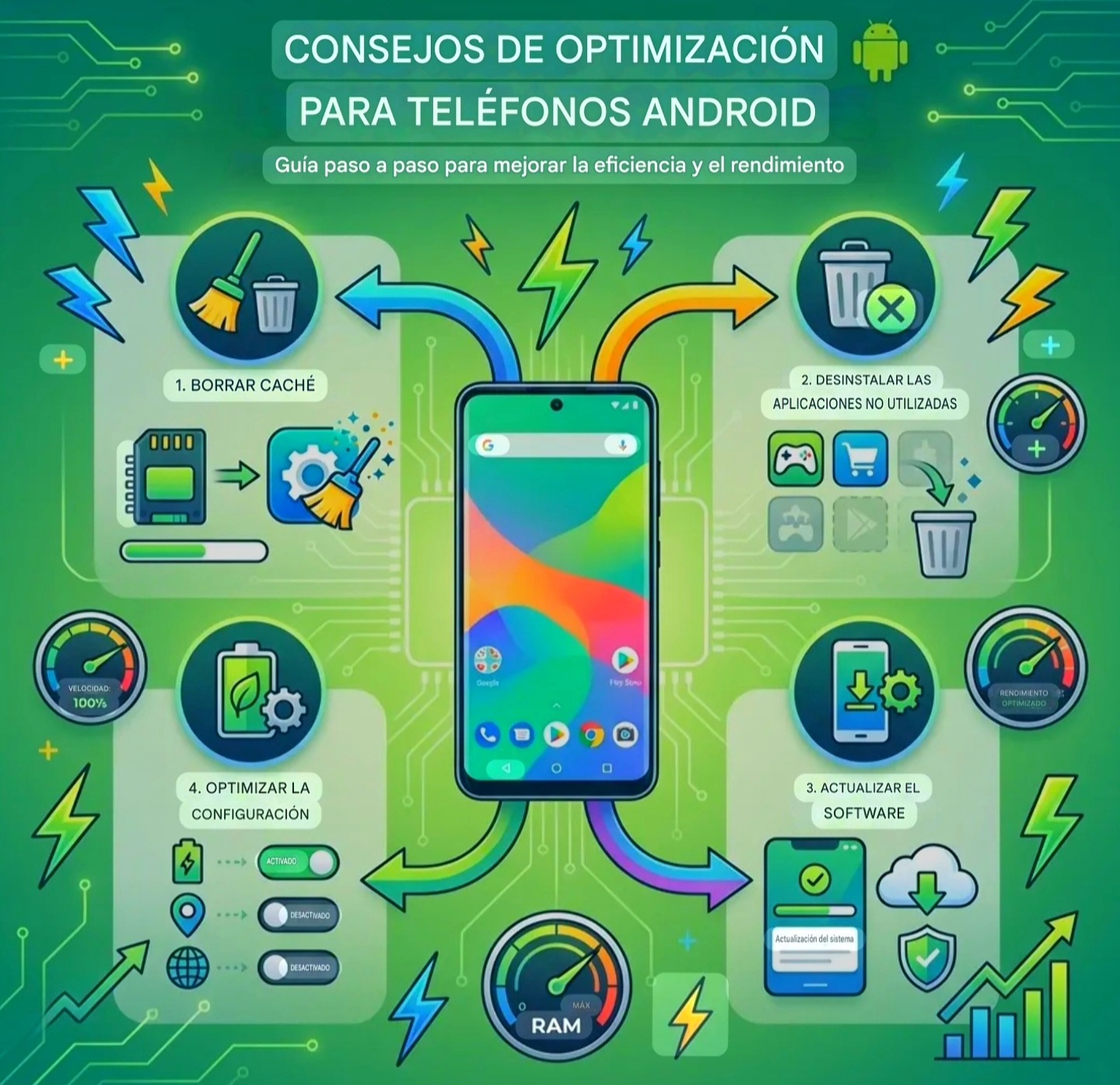 Cómo hacer que un celular Android funcione más rápido